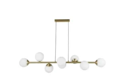 Arrediorg LAMPADA A SOSPENSIONE MODERNA OTTONE FINO W8
