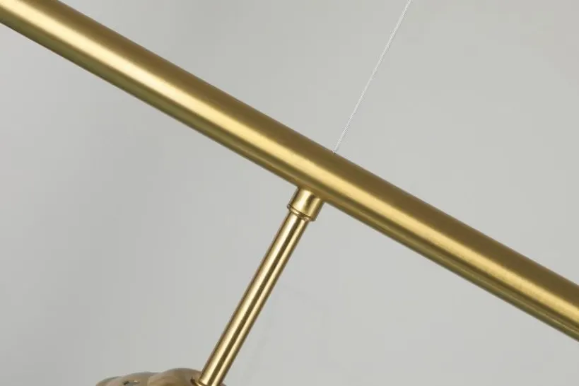 Arrediorg LAMPADA A SOSPENSIONE MODERNA OTTONE FINO W6