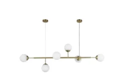 Arrediorg LAMPADA A SOSPENSIONE MODERNA OTTONE FINO W6
