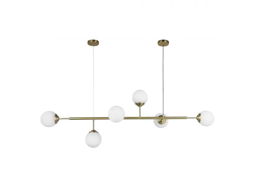 Arrediorg LAMPADA A SOSPENSIONE MODERNA OTTONE FINO W6