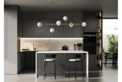 Arrediorg LAMPADA A SOSPENSIONE MODERNA OTTONE FINO W6