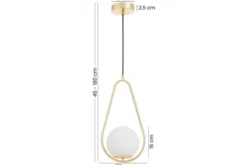 Arrediorg LAMPADA A SOSPENSIONE MODERNA CLASSIC GOLD VERO 1C