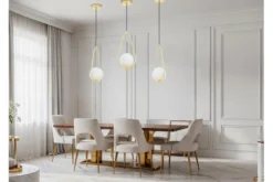 Arrediorg LAMPADA A SOSPENSIONE MODERNA CLASSIC GOLD VERO 1C