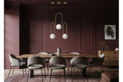 Arrediorg LAMPADA A SOSPENSIONE MODERNA IN OTTONE VERO 1B