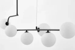 Arrediorg LAMPADA A SOSPENSIONE MODERNA BIANCO E GROSEO W6