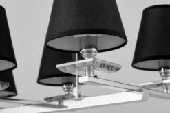 Arrediorg LAMPADA A SOSPENSIONE NERA E CROMATA LIMERA W6
