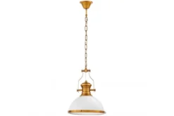 Arrediorg Lampada a sospensione ottone e stile industriale ETTORE