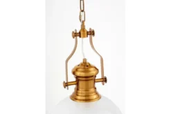 Arrediorg Lampada a sospensione ottone e stile industriale ETTORE