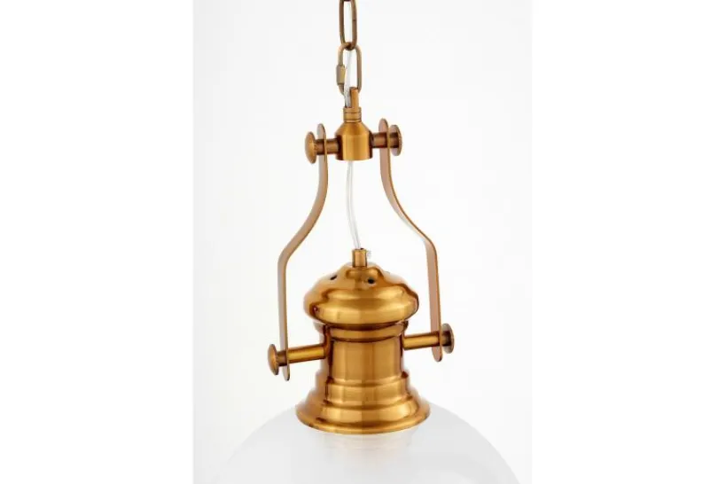 Arrediorg Lampada a sospensione ottone e stile industriale ETTORE
