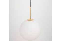Arrediorg Lampada a sospensione sfera bianca oro caldo FREDICA W1