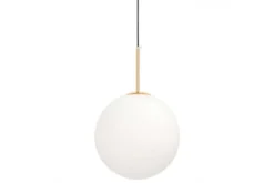 Arrediorg Lampada a sospensione sfera bianca oro caldo FREDICA W1