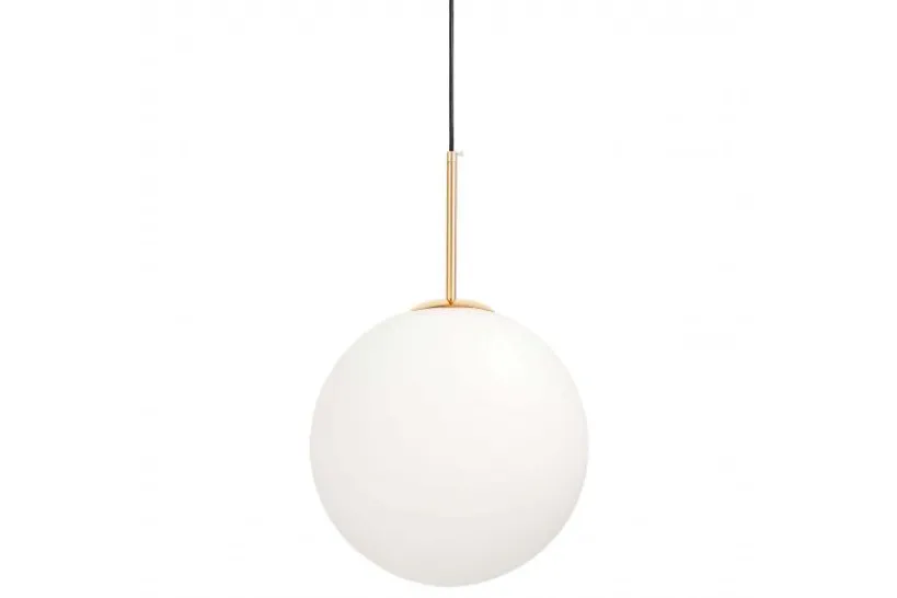 Arrediorg Lampada a sospensione sfera bianca oro caldo FREDICA W1