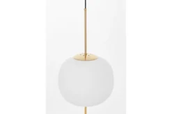 Arrediorg Lampada a sospensione sfera e asta dorata ALPINA D33