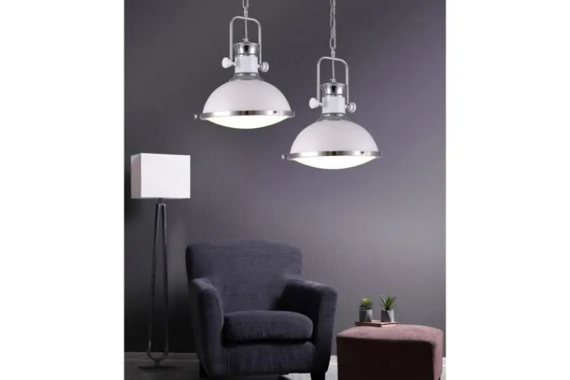 Arrediorg Lampada a sospensione stile industriale vintage BATORE W1