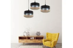 Arrediorg Lampada a sospensione stile industriale vintage BARLET
