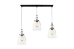 Arrediorg LAMPADA A SOSPENSIONE TRIPLA CROMO FABI W3 PRO