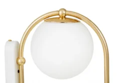 Arrediorg Lampada da parete a sfera doppia oro PANARI W2