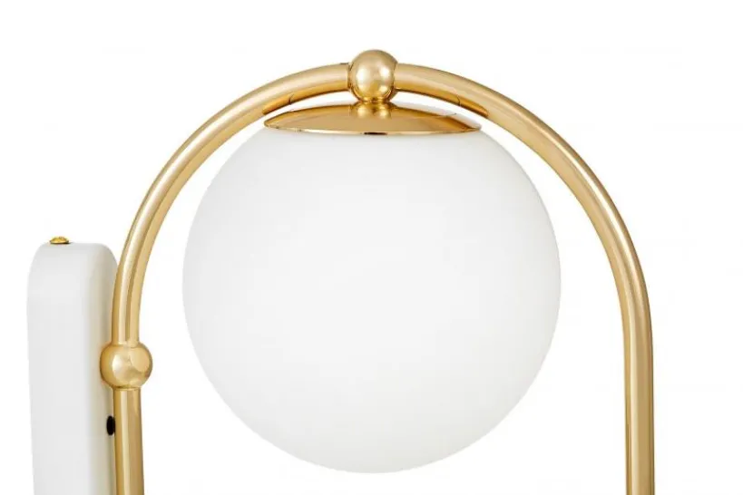 Arrediorg Lampada da parete a sfera doppia oro PANARI W2