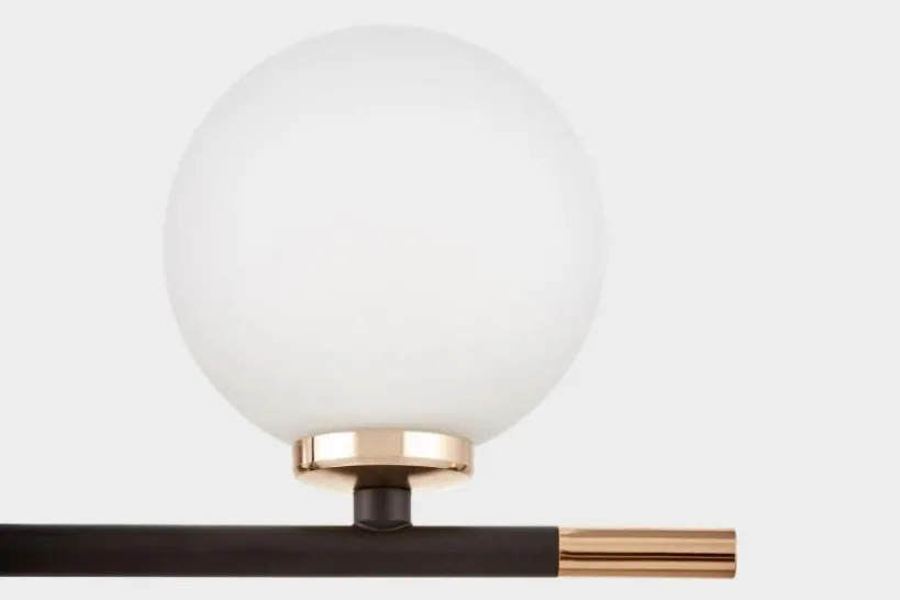 Arrediorg Lampada da parete a sfera doppia oro braccio destro MARSIADA NEO