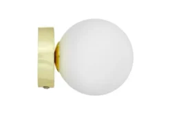 Arrediorg Lampada da parete MARSIADA W1 con sfera bianca