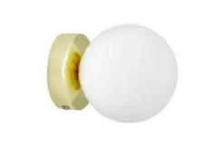 Arrediorg Lampada da parete MARSIADA W1 con sfera bianca
