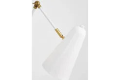 Arrediorg LAMPADA DA PARETE MODERNA BIANCA RONA W2
