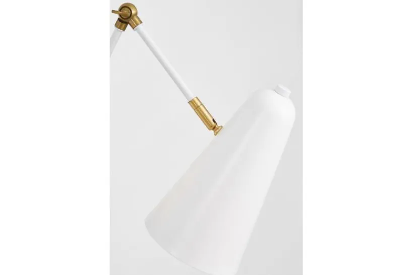 Arrediorg LAMPADA DA PARETE MODERNA BIANCA RONA W2