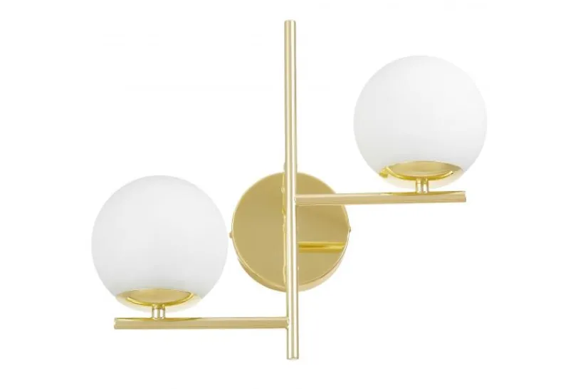 Arrediorg LAMPADA DA PARETE MODERNA CLASSICA ORO LEDO W2
