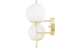Arrediorg LAMPADA DA PARETE MODERNA CLASSICA ORO LEDO W2