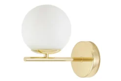 Arrediorg LAMPADA DA PARETE MODERNA CLASSICA ORO LEDO W1