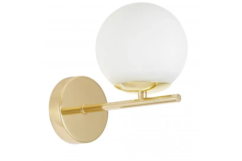 Arrediorg LAMPADA DA PARETE MODERNA CLASSICA ORO LEDO W1