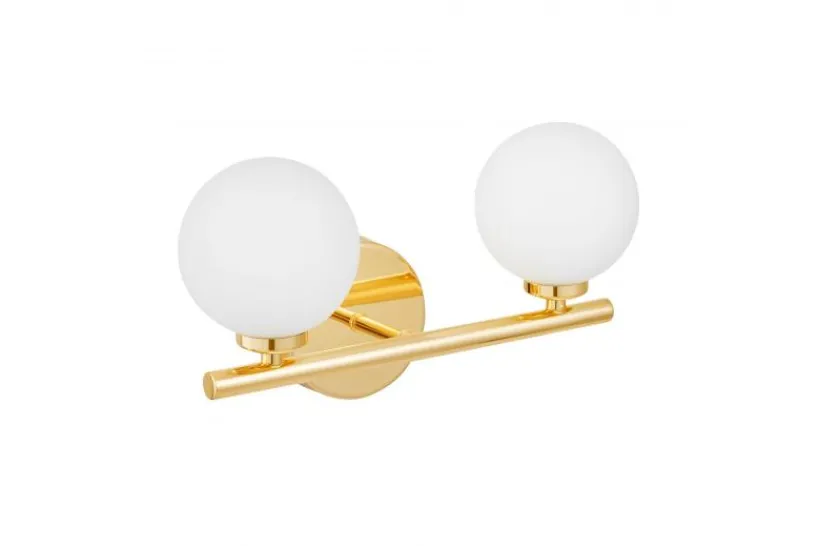 Arrediorg LAMPADA DA PARETE MODERNA DORATA MARSIADA W2