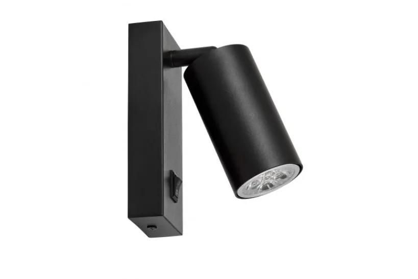 Arrediorg LAMPADA DA PARETE MODERNA NERA NEO PRO