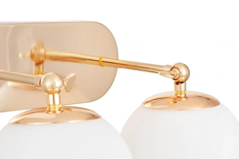Arrediorg LAMPADA DA PARETE MODERNA ORO FREDICA W2