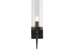 Arrediorg LAMPADA DA PARETE NERA MODERNA MORATTI W1
