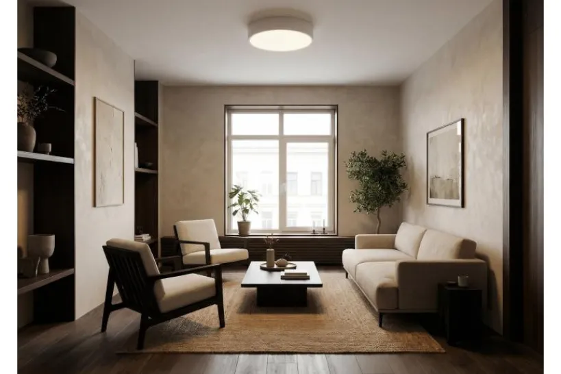 Arrediorg LAMPADA DA SOFFITTO MODERNA BIANCA ORBO D40