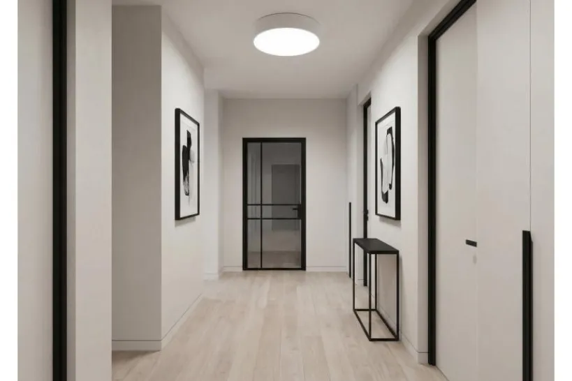 Arrediorg LAMPADA DA SOFFITTO MODERNA BIANCA ORBO D40