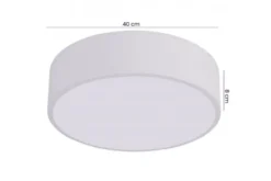 Arrediorg LAMPADA DA SOFFITTO MODERNA BIANCA ORBO D40