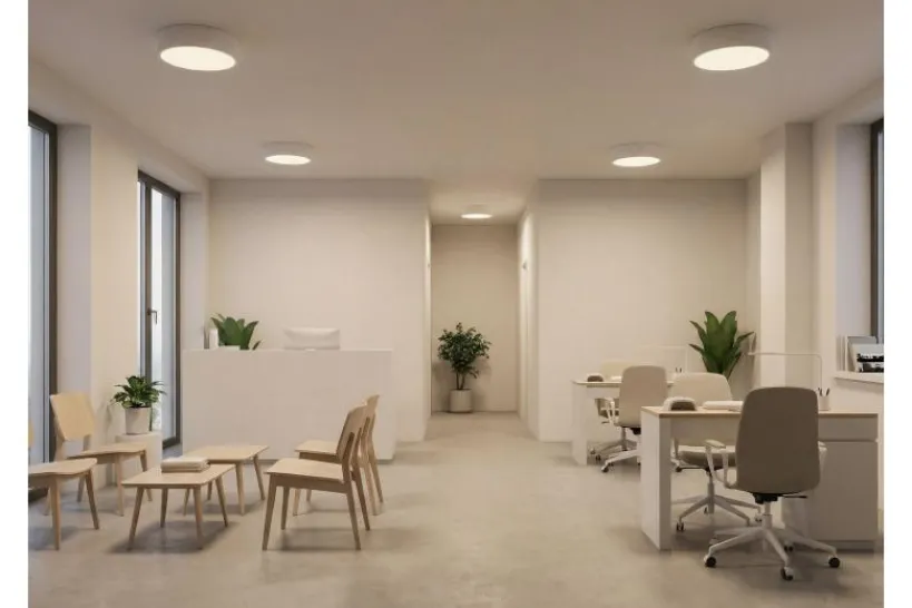 Arrediorg LAMPADA DA SOFFITTO MODERNA BIANCA ORBO D30