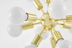 Arrediorg LAMPADA DA SOFFITTO MODERNA CLASSIC GOLD NOVA W12