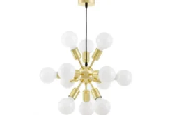 Arrediorg LAMPADA DA SOFFITTO MODERNA CLASSIC GOLD NOVA W12