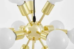 Arrediorg LAMPADA DA SOFFITTO MODERNA CLASSIC GOLD NOVA W12