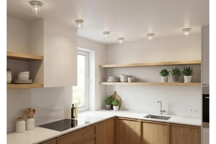 Arrediorg LAMPADA DA SOFFITTO MODERNA DENI CROMO