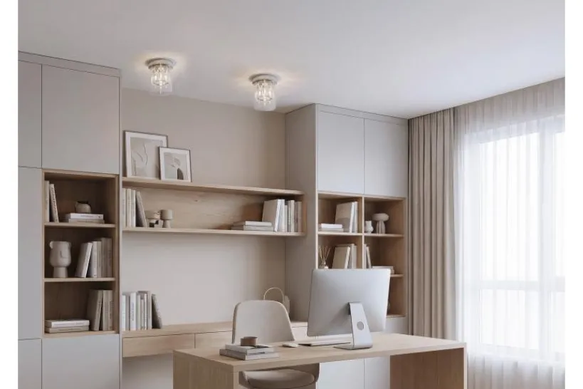 Arrediorg LAMPADA DA SOFFITTO MODERNA DENI CROMO
