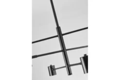 Arrediorg LAMPADA DA SOFFITTO MODERNA NERA DORA W6