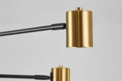 Arrediorg LAMPADA DA SOFFITTO MODERNA E ORO DORA W6