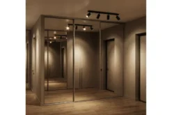 Arrediorg LAMPADA DA SOFFITTO MODERNA NERA NEO W4