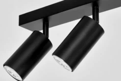 Arrediorg LAMPADA DA SOFFITTO MODERNA NERA NEO W4