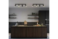 Arrediorg LAMPADA DA SOFFITTO MODERNA NERA NEO W4