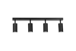 Arrediorg LAMPADA DA SOFFITTO MODERNA NERA NEO W4